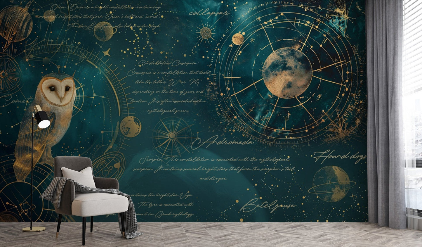 Nocturnal Navigator Celestial Wallpaper
