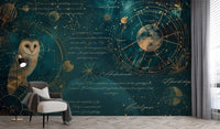 Nocturnal Navigator Celestial Wallpaper