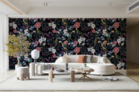 Stylish Nocturnal Paradise wallpaper for modern interiors.


