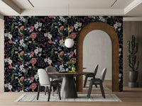 Elegant wallpaper featuring a tranquil, starry tropical paradise.

