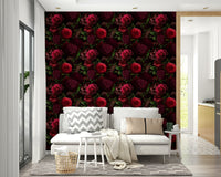 Wallcovering featuring nighttime floral designs, GD896