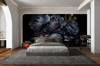 Deep blue abstract wallpaper with moody design, GD1229
