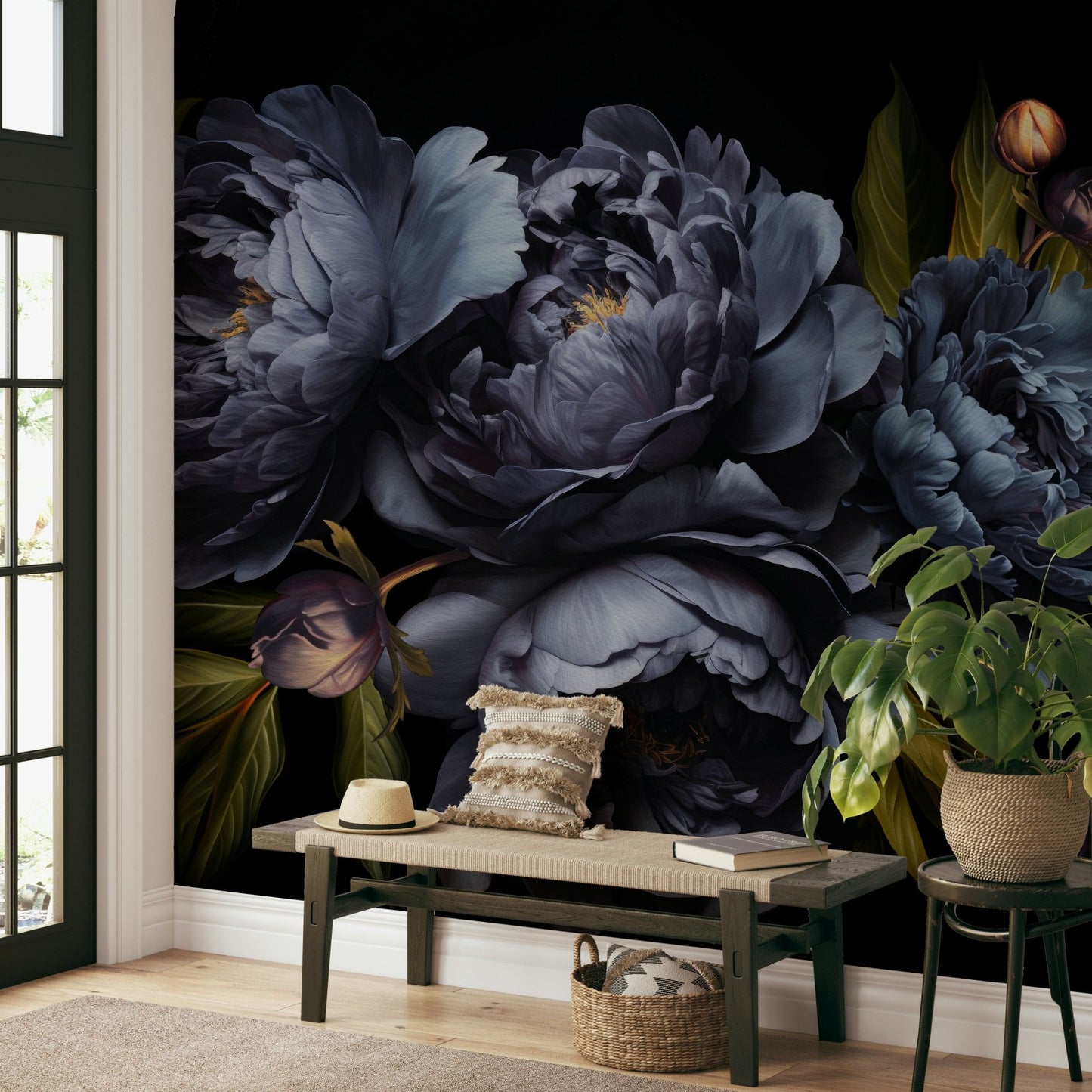 Night sky-inspired wallpaper with soft textures, GD1229