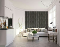 Dramatic vertical stripe pattern in rich shades

