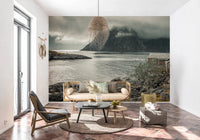 Rugged shoreline textures stand out in this Nordic Coastal Retreat design, GD8639