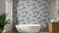 Sophisticated petals wallpaper for modern spaces
