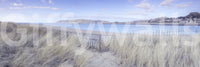 The image feels peaceful and restful, like a walk on a quiet coast.

