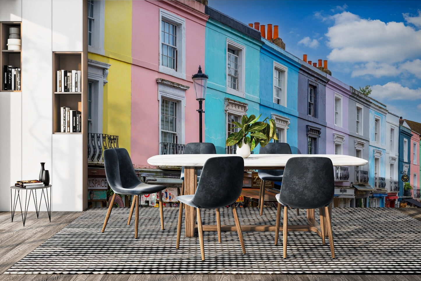 London terraced homes wallpaper
