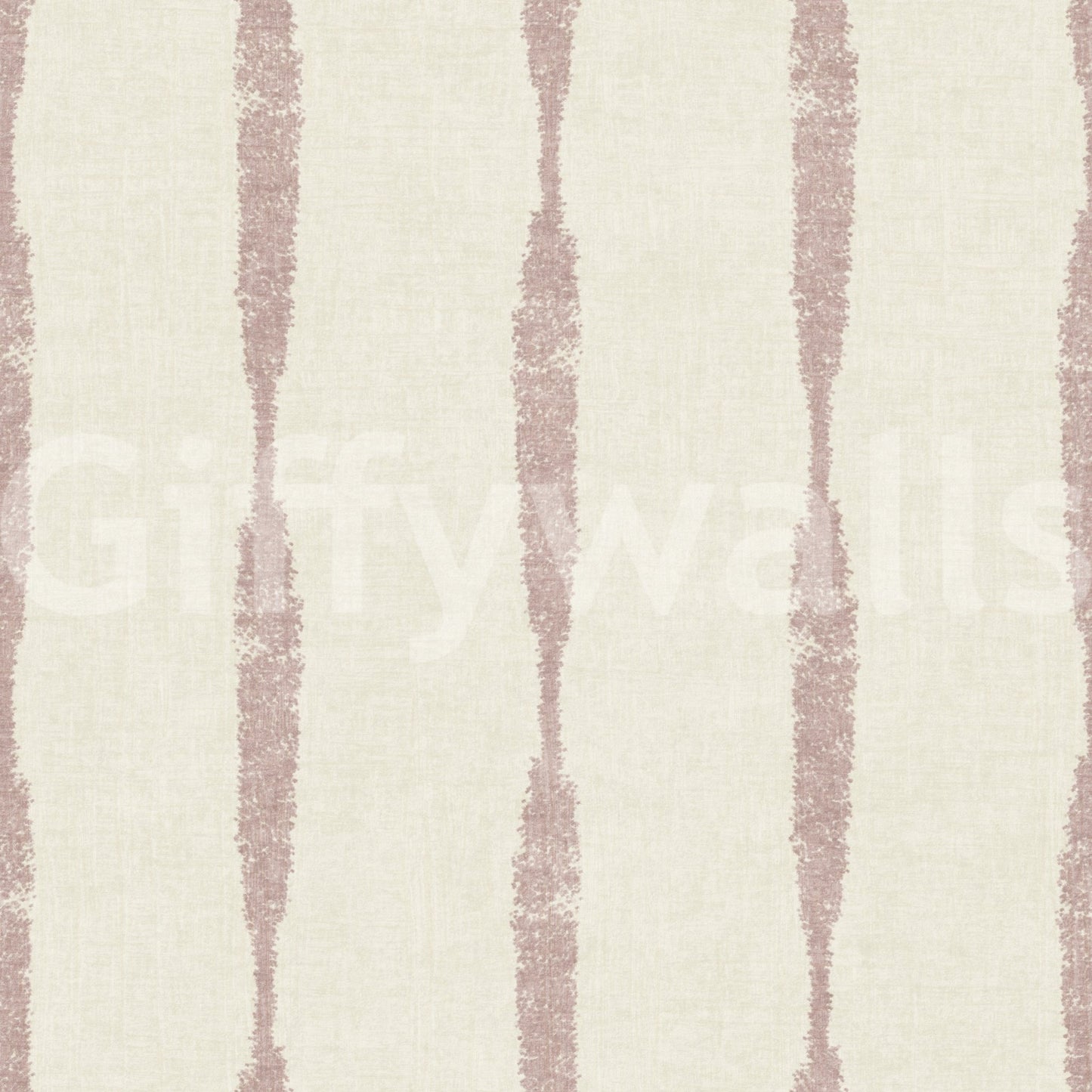 Nude Pink Textured Distressed Stripes on Cream Wallpaper⁠GD9613
