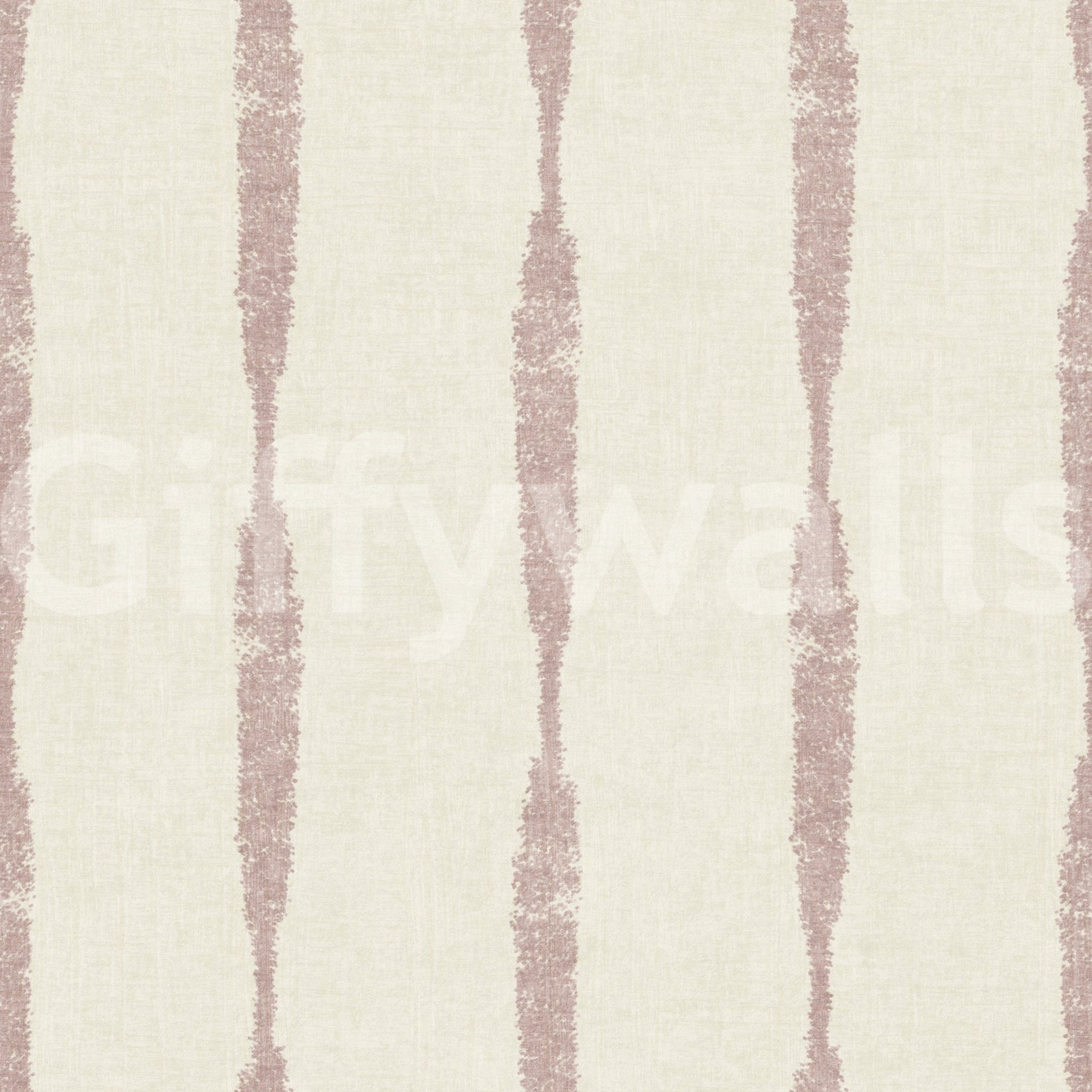 Nude Pink Textured Distressed Stripes on Cream Wallpaper⁠GD9613