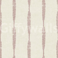 Nude Pink Textured Distressed Stripes on Cream Wallpaper⁠GD9613