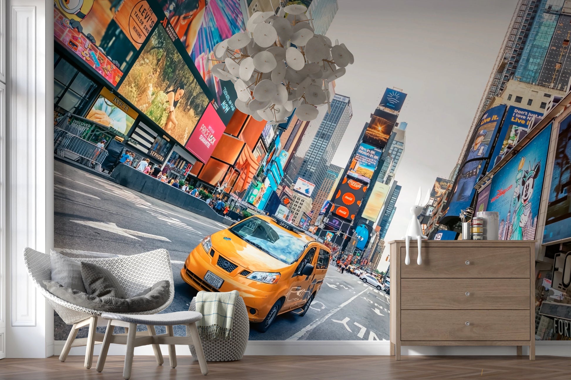 City street wallpaper inspired by New York