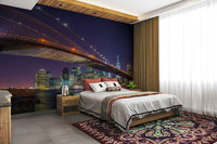 Countless illuminated skyscrapers.

