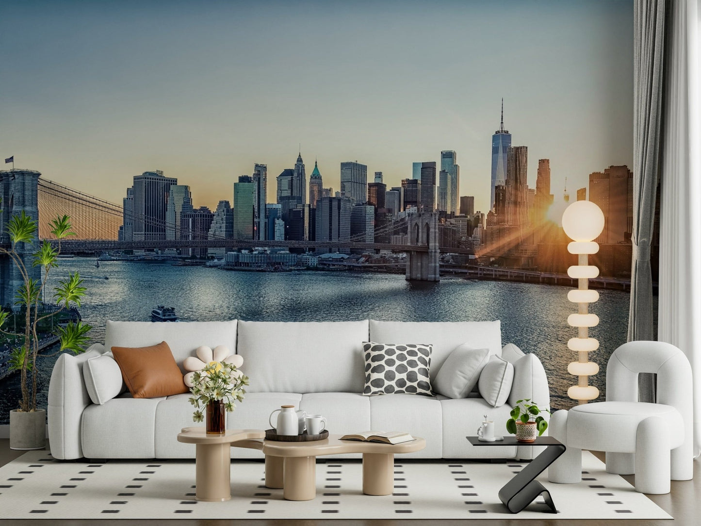 NYC Skyline at Dawn Wall Mural