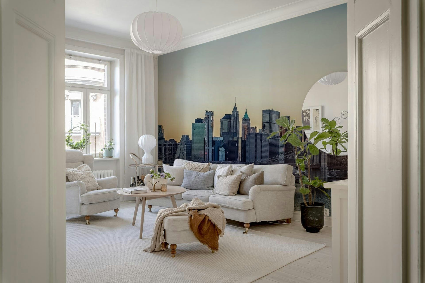 NYC Skyline at Dawn Wall Mural