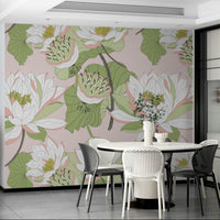 Nature inspired lily wall wallpaper

