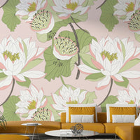 Elegant flower pattern wallpaper

