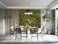 Nature-inspired mural wallpaper
