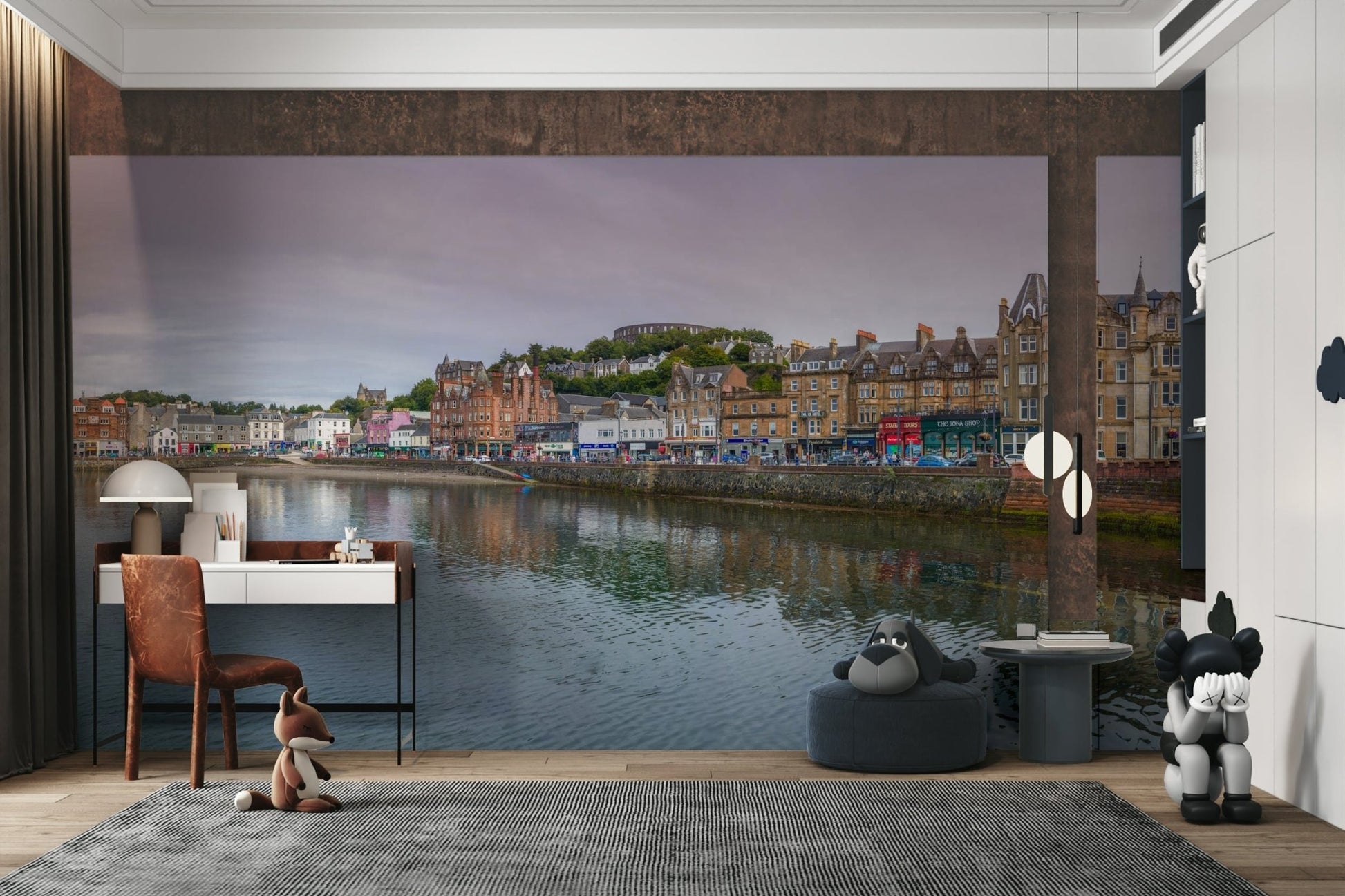 Ideal for a living room or study.

