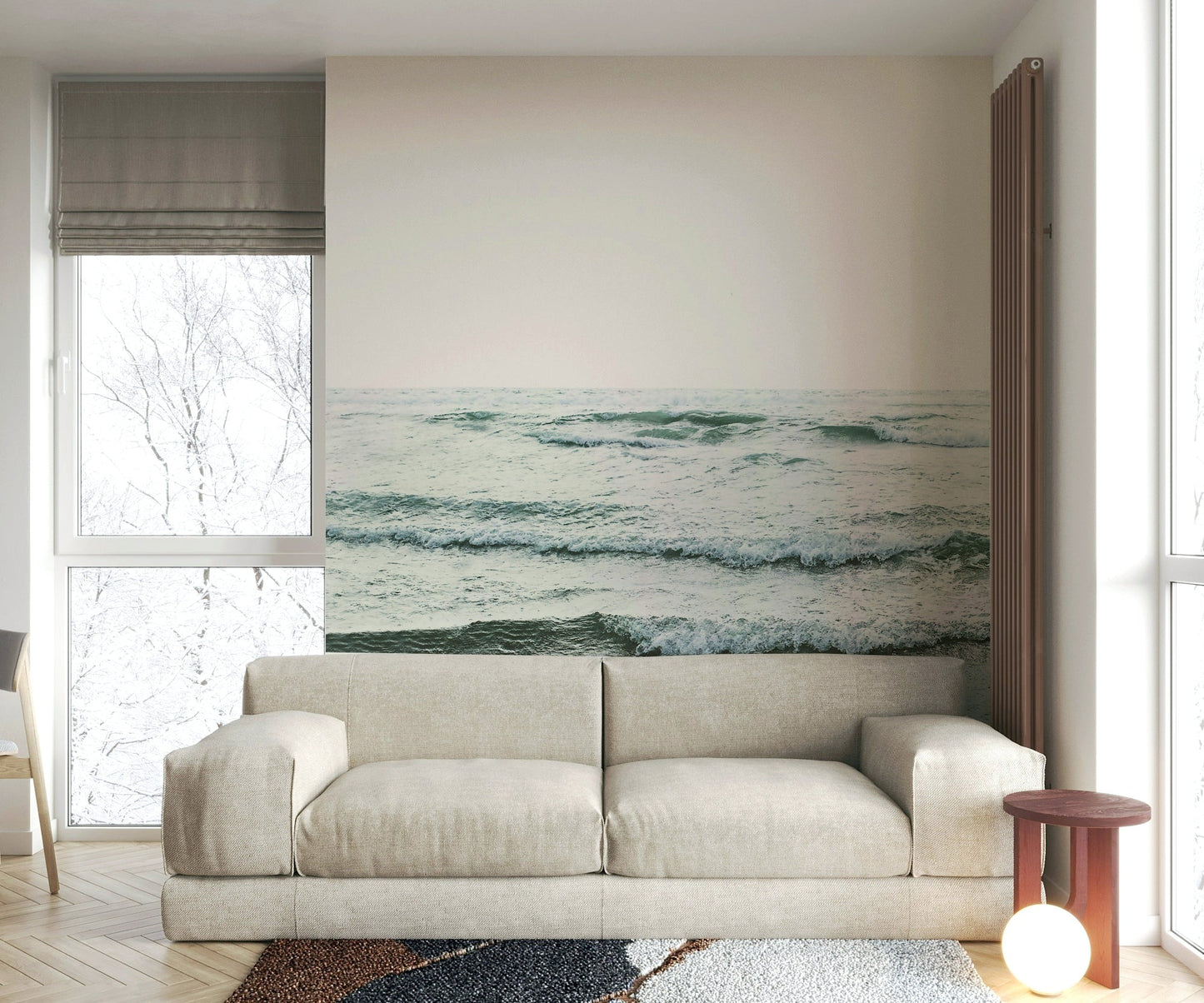 Inviting and calming aquatic aesthetic.

