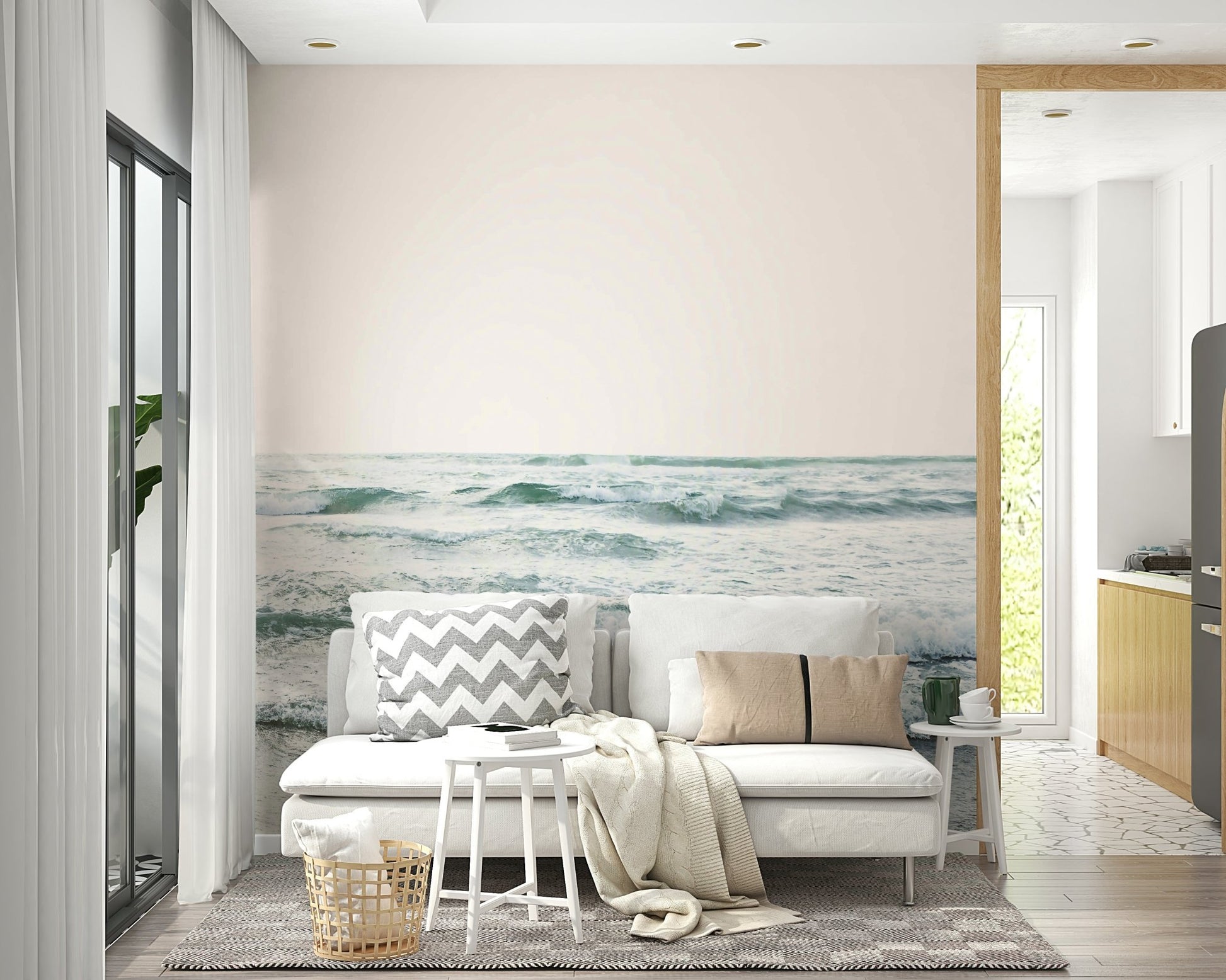 Expansive ocean view or dynamic waves.

