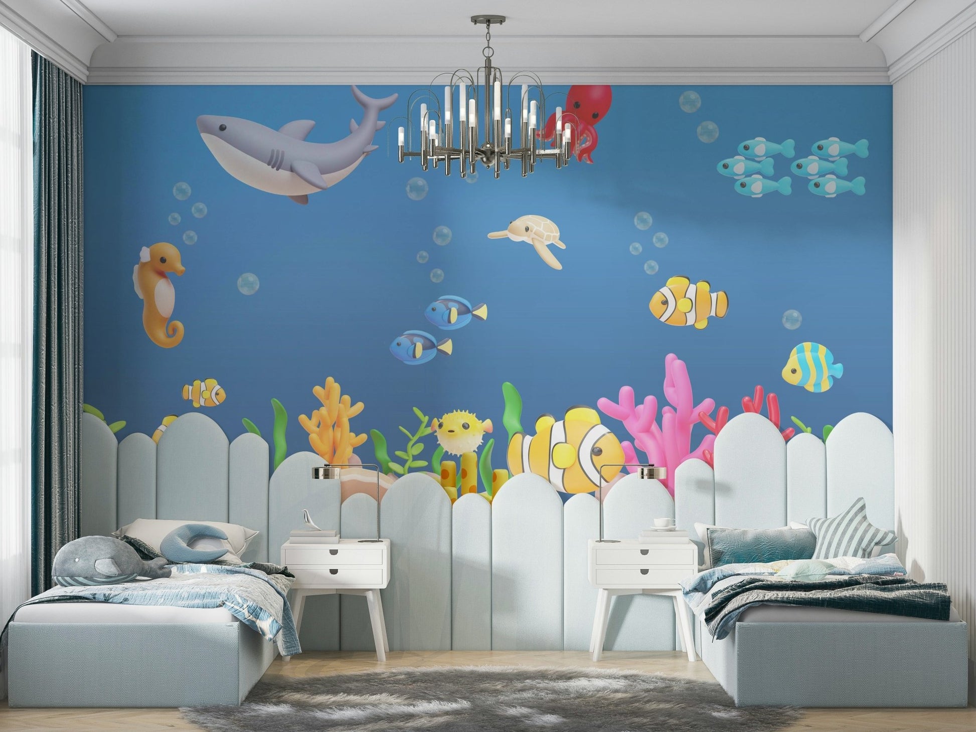 The overall mood is one of peace and charm.
