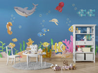 The composition is balanced and has a playful, yet serene feel.
