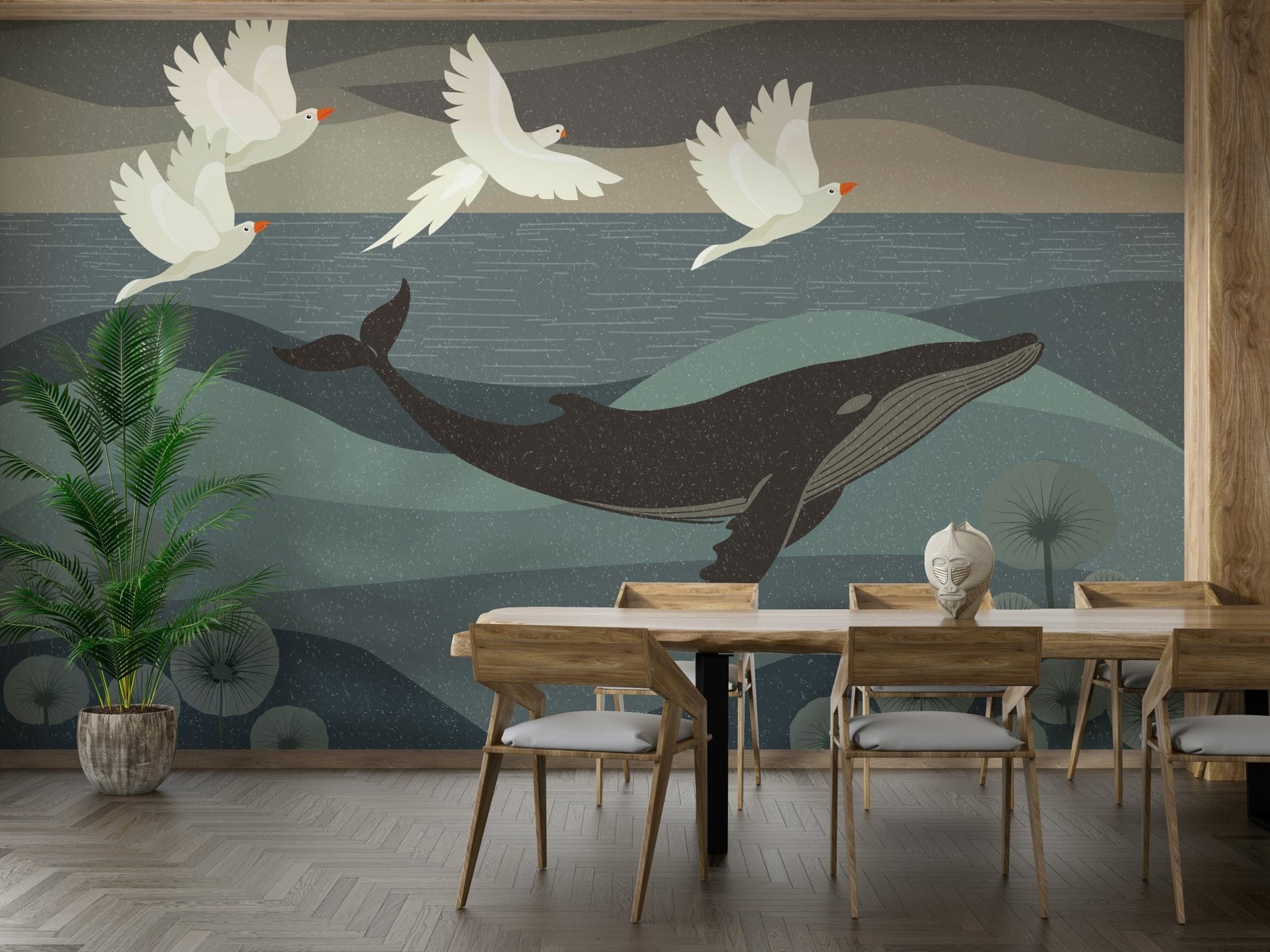 The design feels graceful and peaceful.

