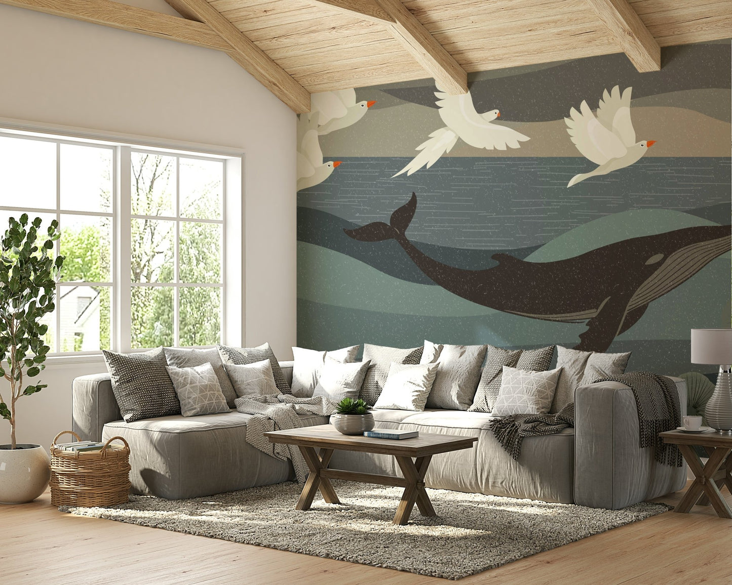 The overall mood is quiet and serene.

