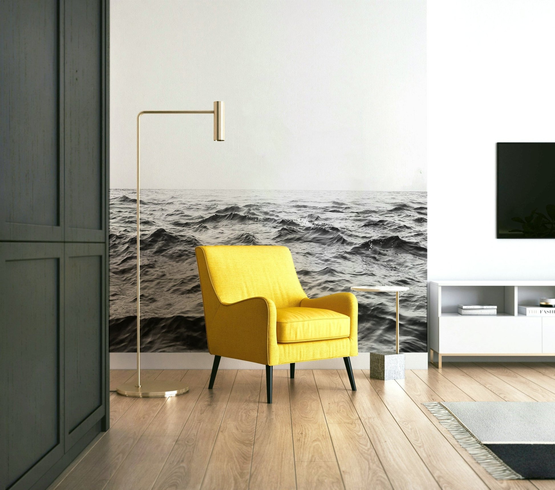 Profound blues, greens, and subtle purples.

