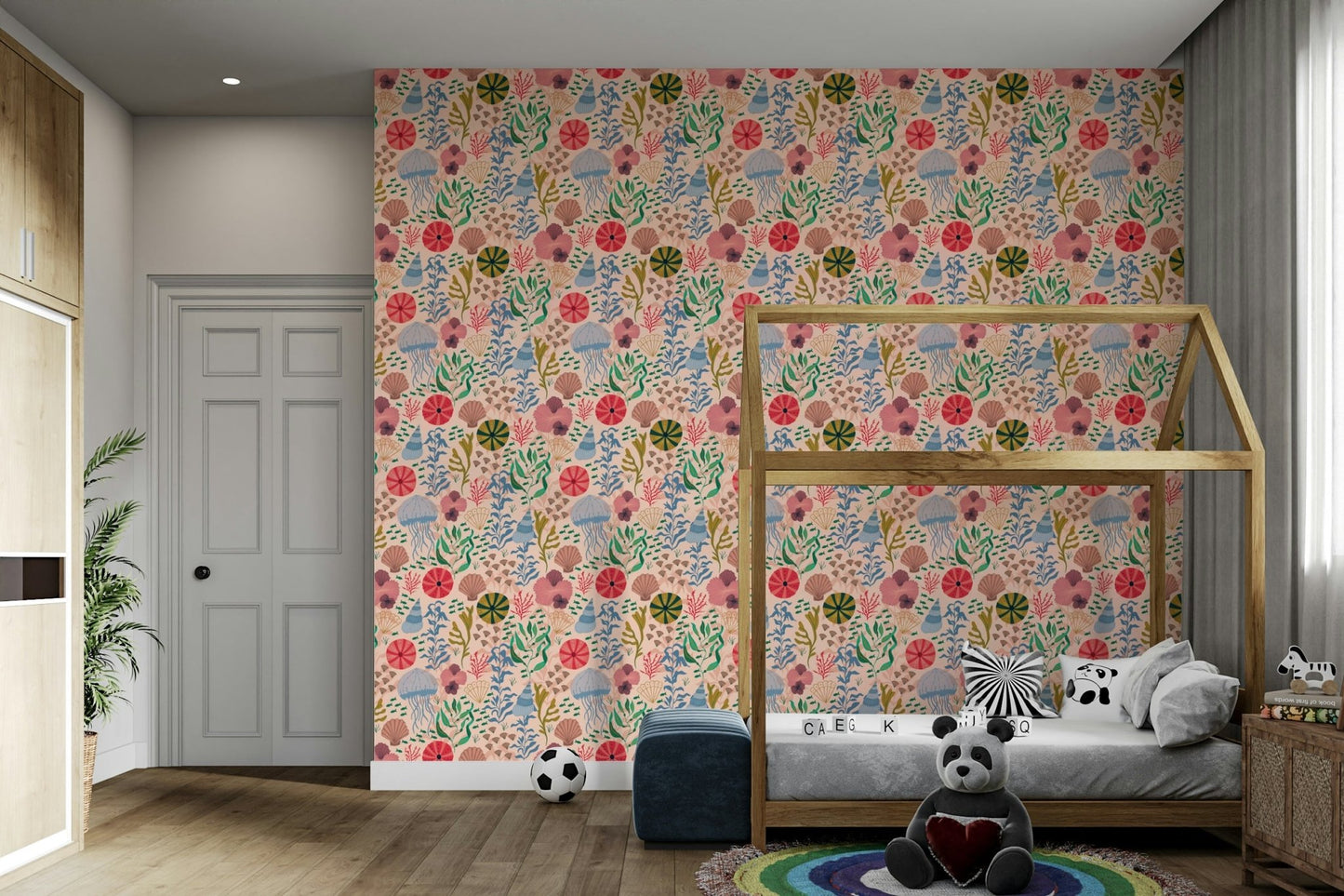 Timeless coastal wallpaper design
