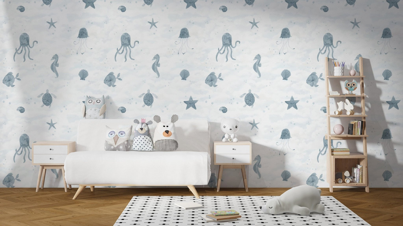 Colorful ocean world adventure wallpaper