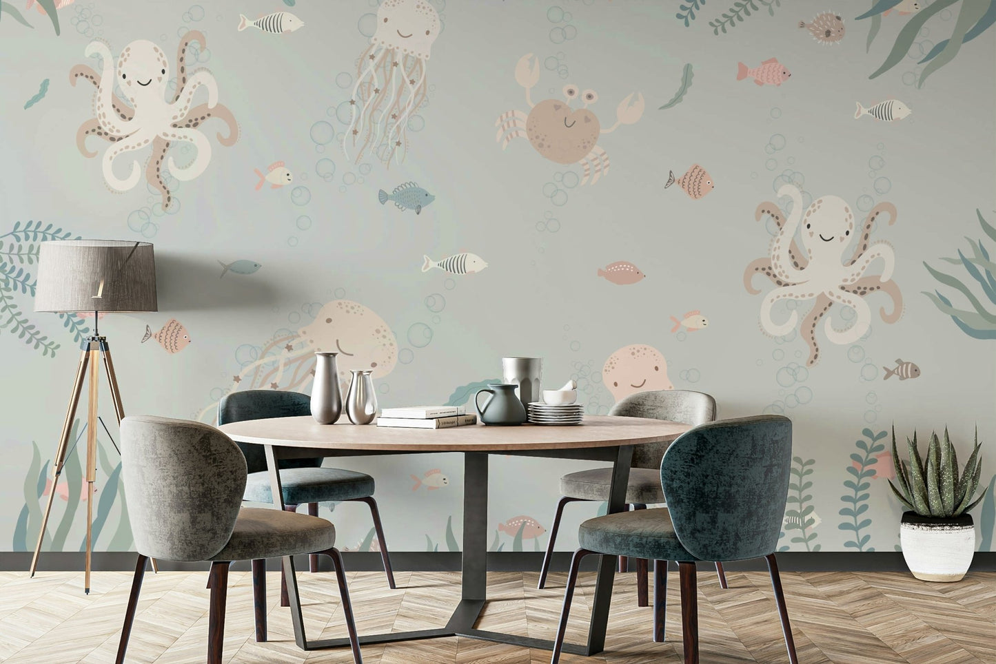 The scene feels quiet and dreamy.

