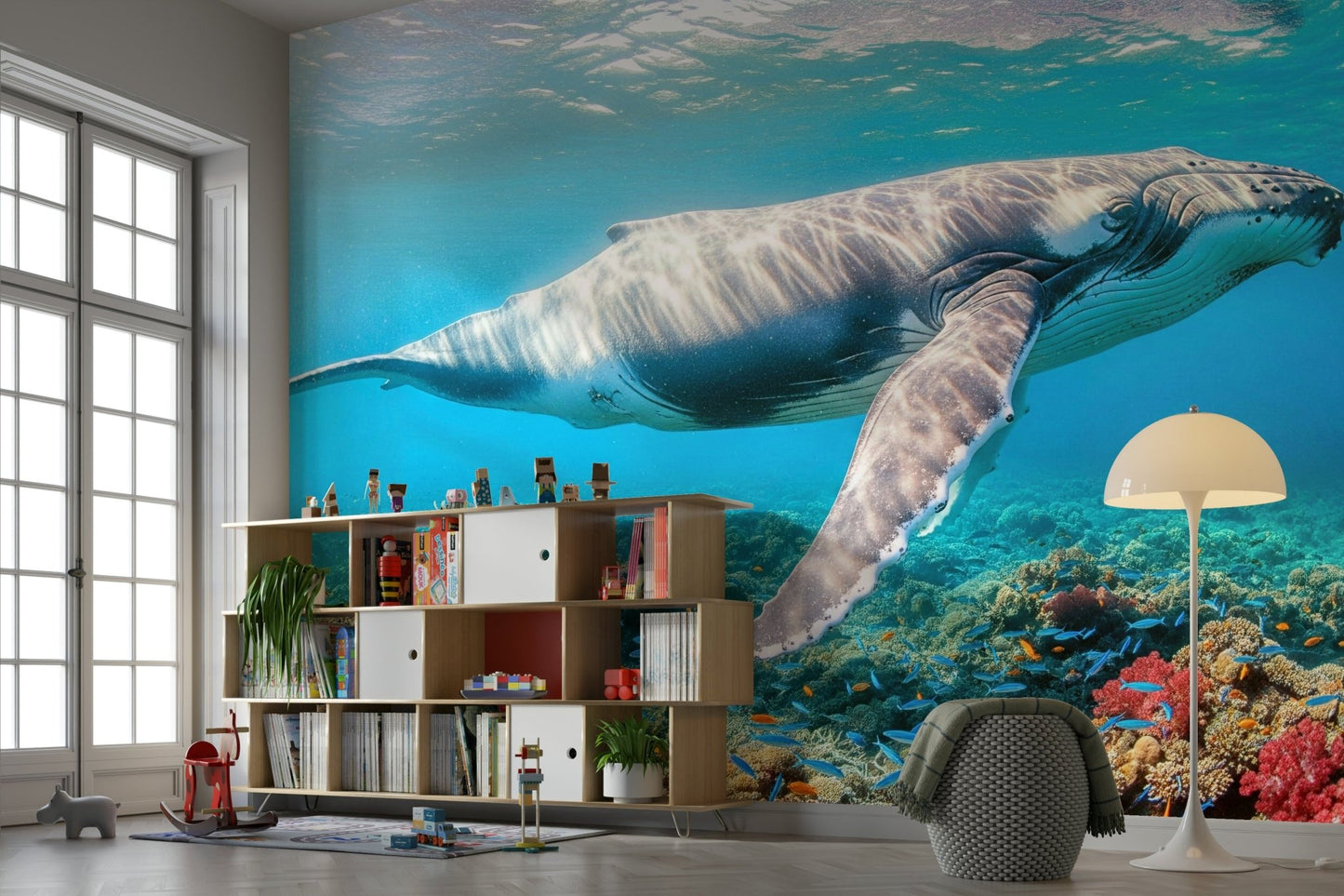 The design feels grand yet peaceful.

