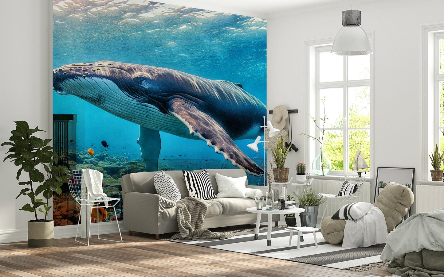 Ocean Giant's Realm Wall Mural tranquil water view for a balcony wall wallpaper mural