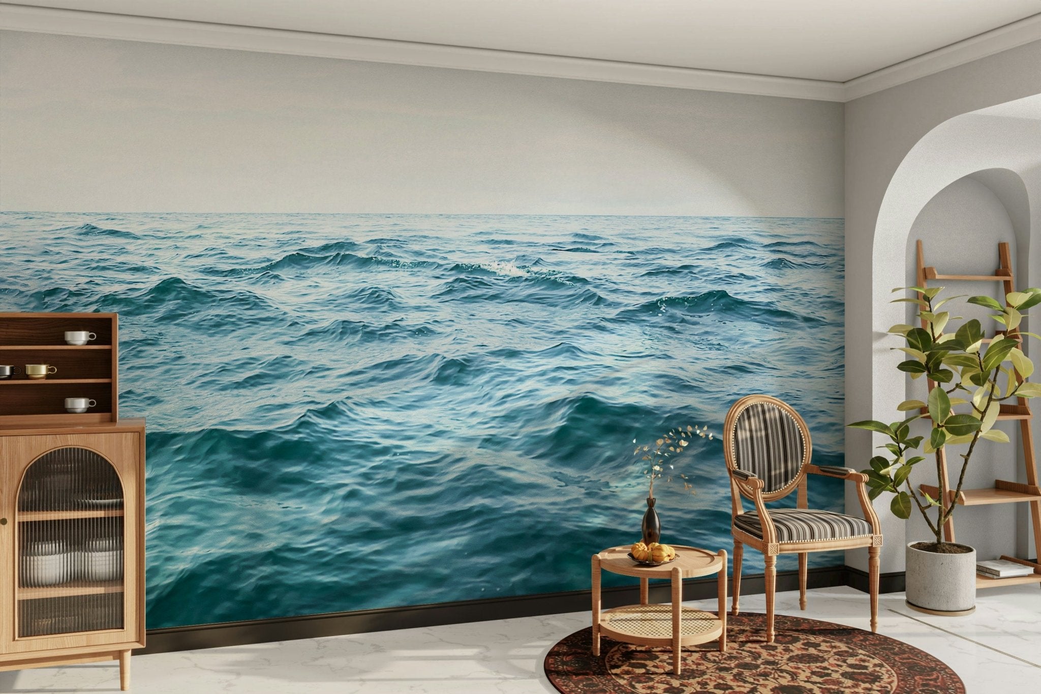 Ocean Serenity Wall Mural – Calm Ocean Mural Wallpaper