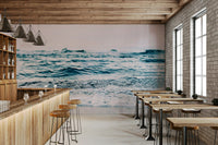Blush beach wave abstract decor GD315

