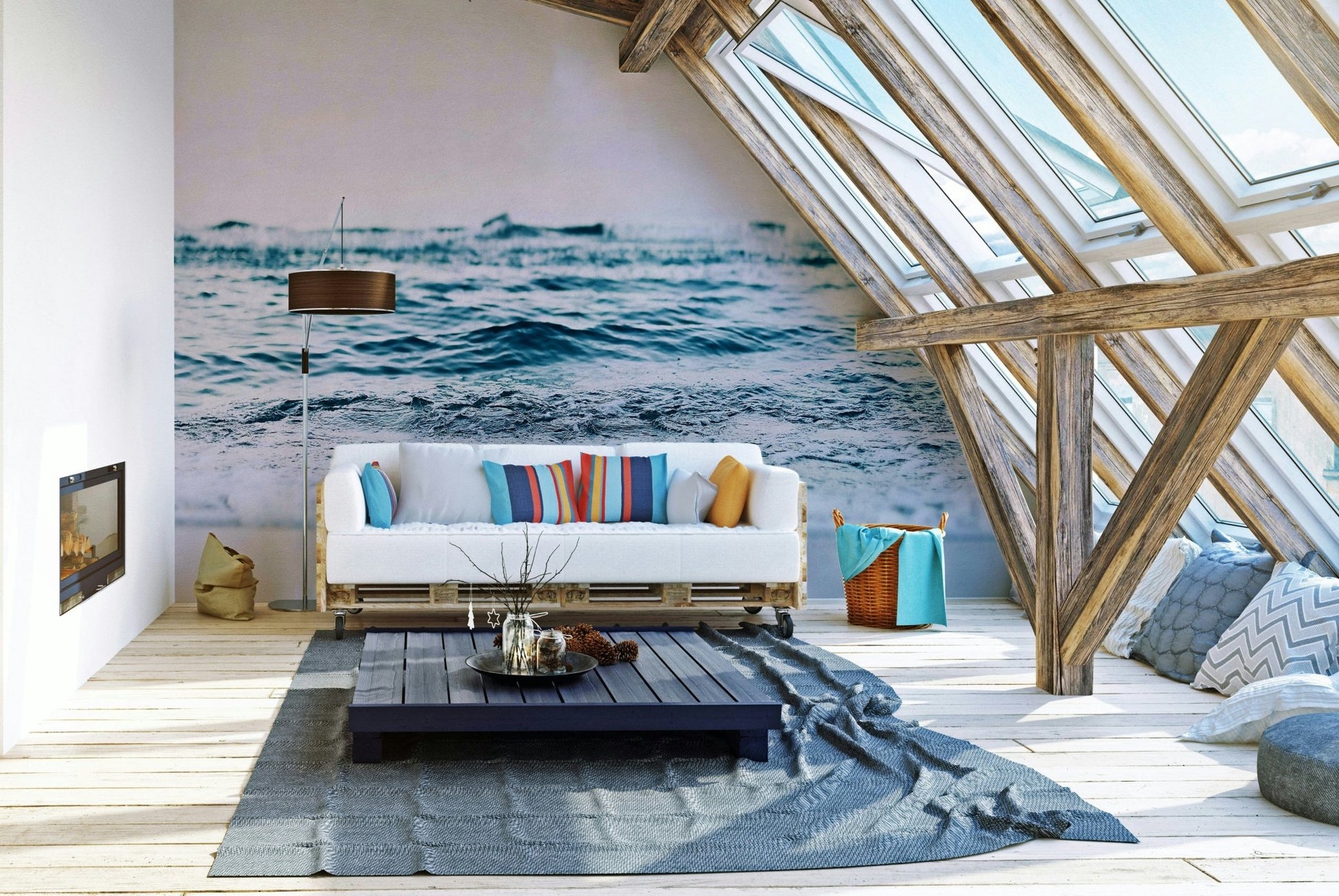 Gentle wave pattern in blush tone GD315

