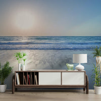 The colors are muted and gentle, like soft blues, whites, and browns.

