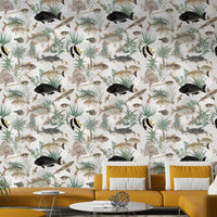 Oceania Wallpaper creating a nautical-themed feature wall

