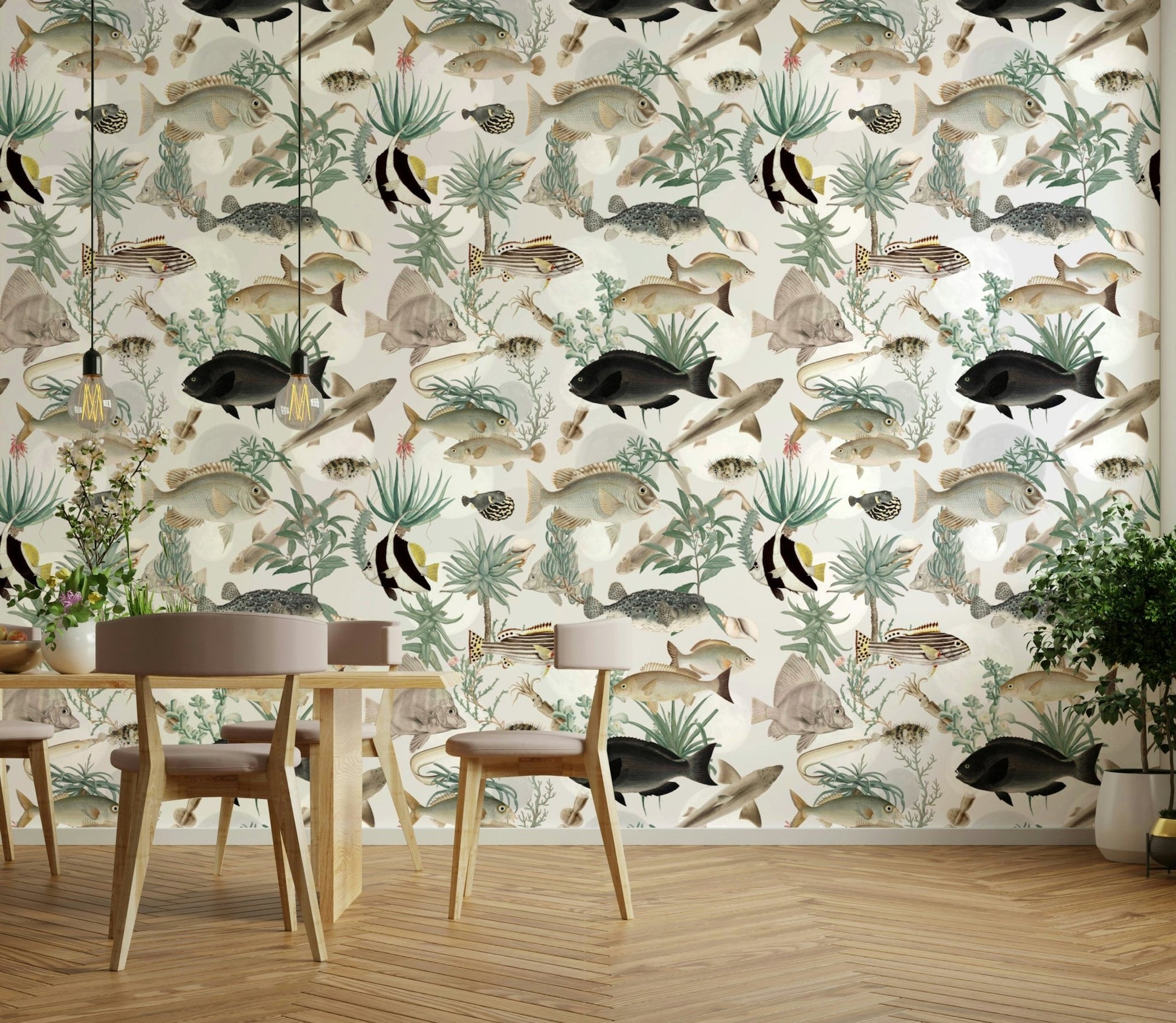 Oceania Wallpaper reflecting oceanic elegance in modern decor

