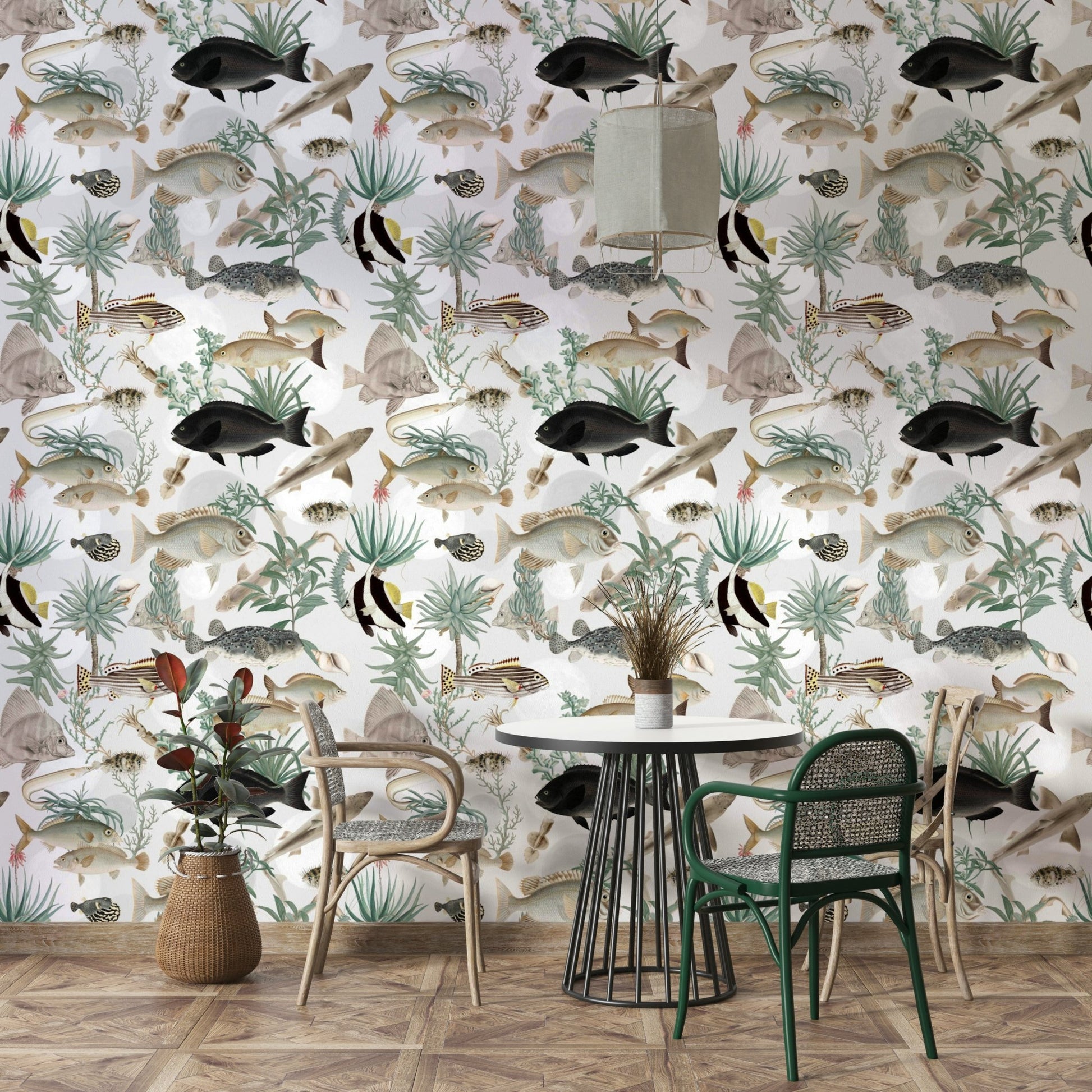 Oceania Wallpaper with ocean-inspired wave patterns

