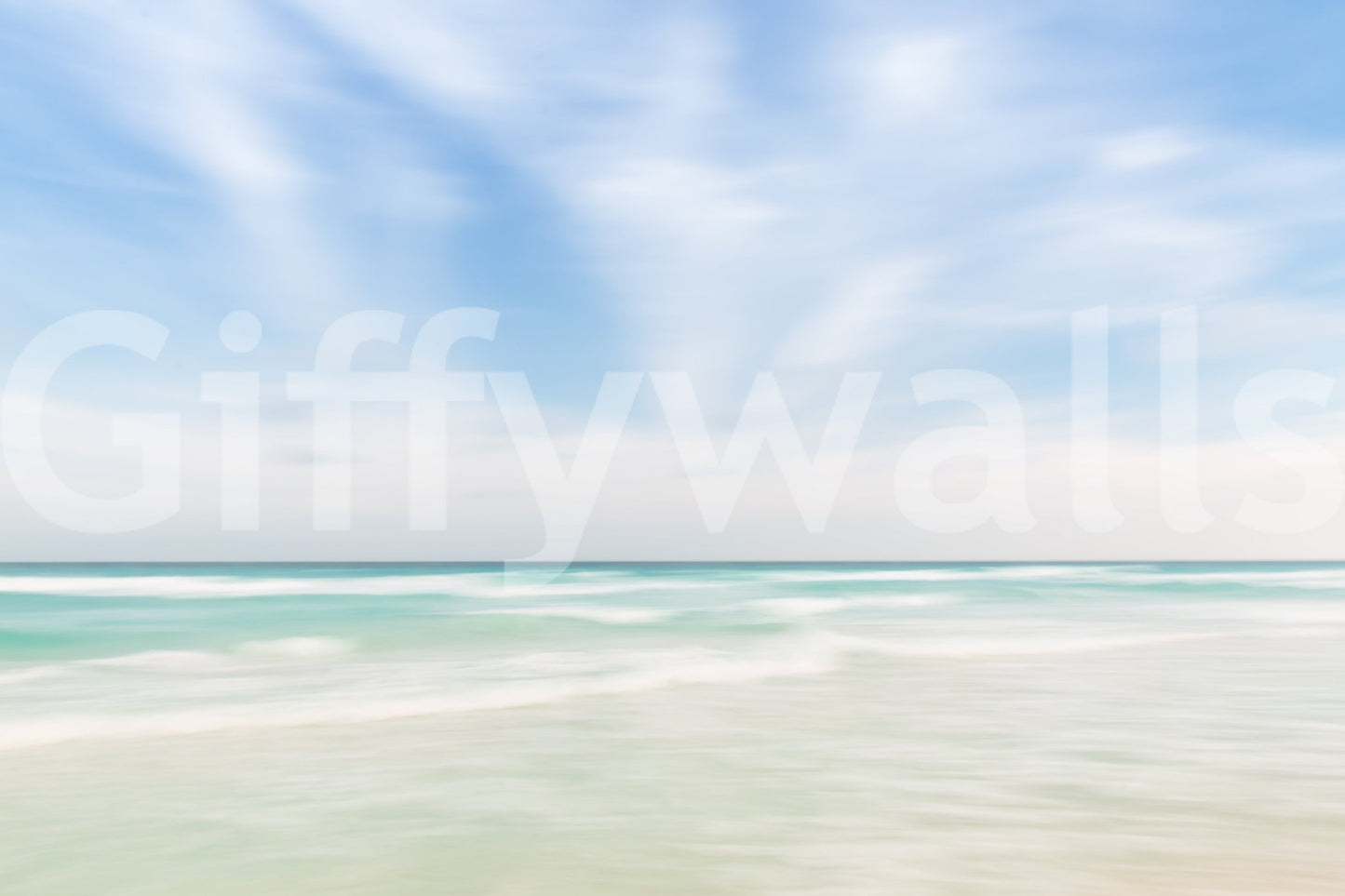 Gentle ocean wallpaper mural

