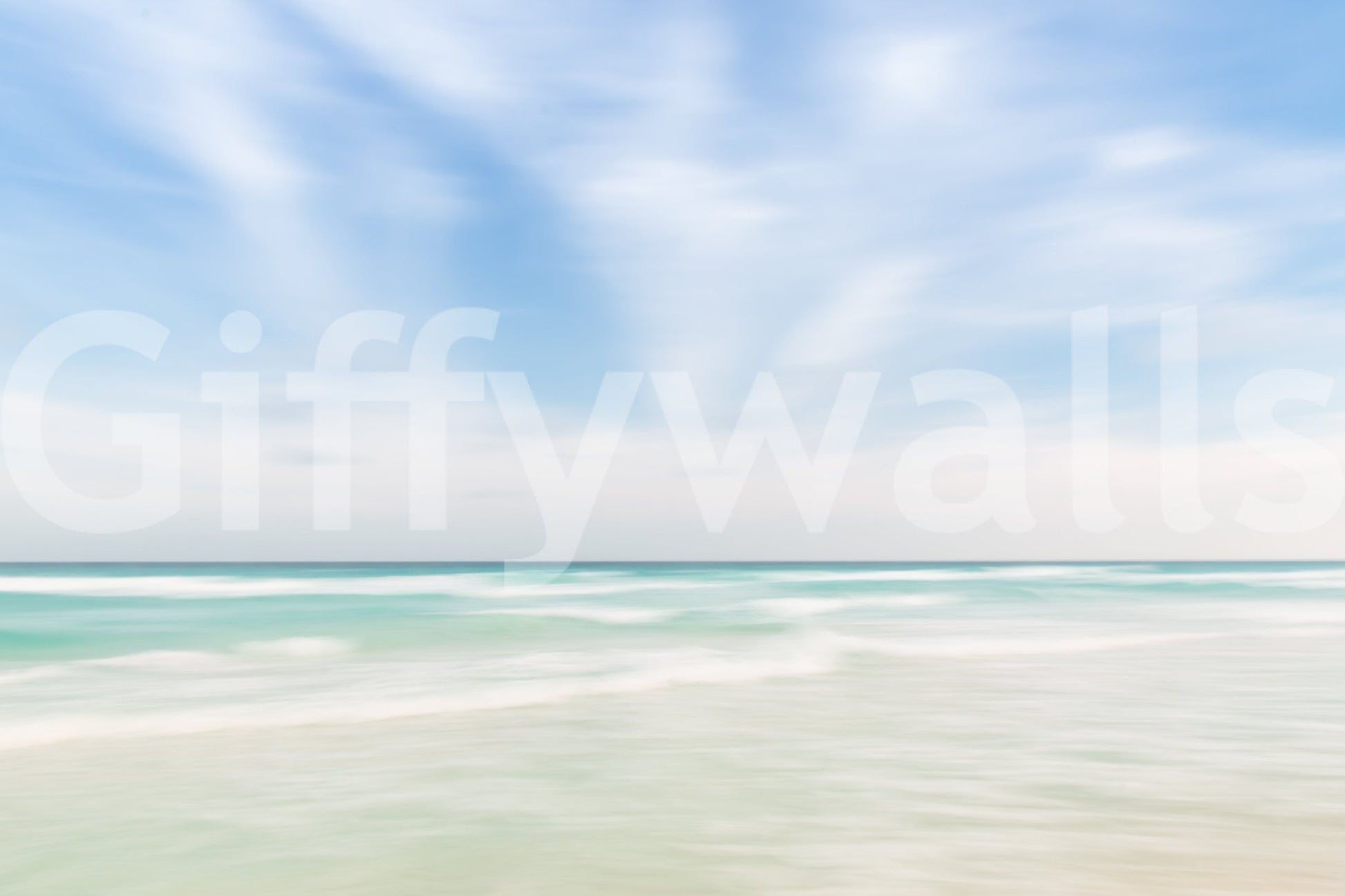 Gentle ocean wallpaper mural

