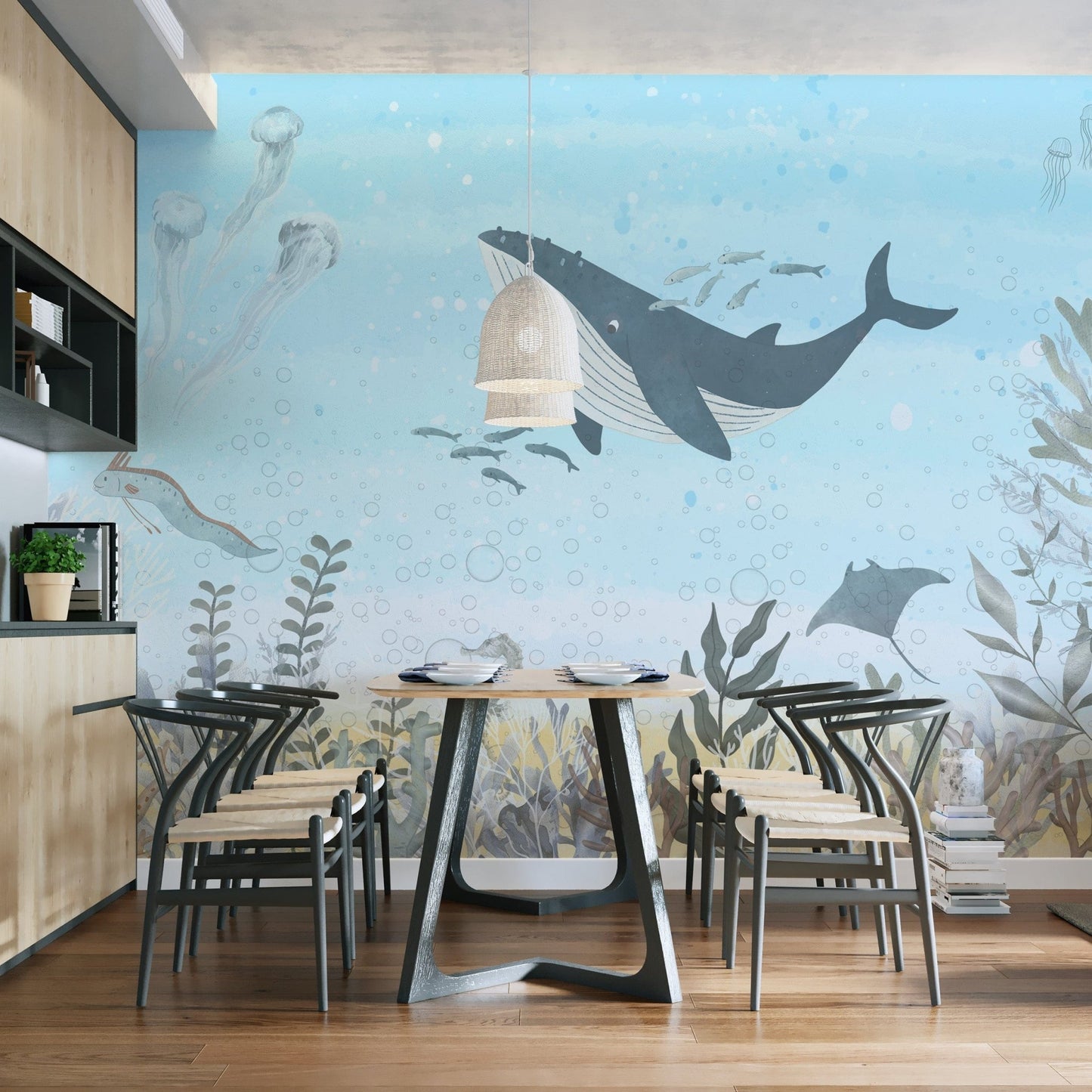 Oceanic Harmony Mural wallpaper for walls
