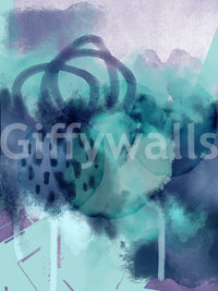 Contemporary wallpaper with a watery texture and soft light effects.