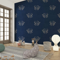 Octopus wall design with maritime look
