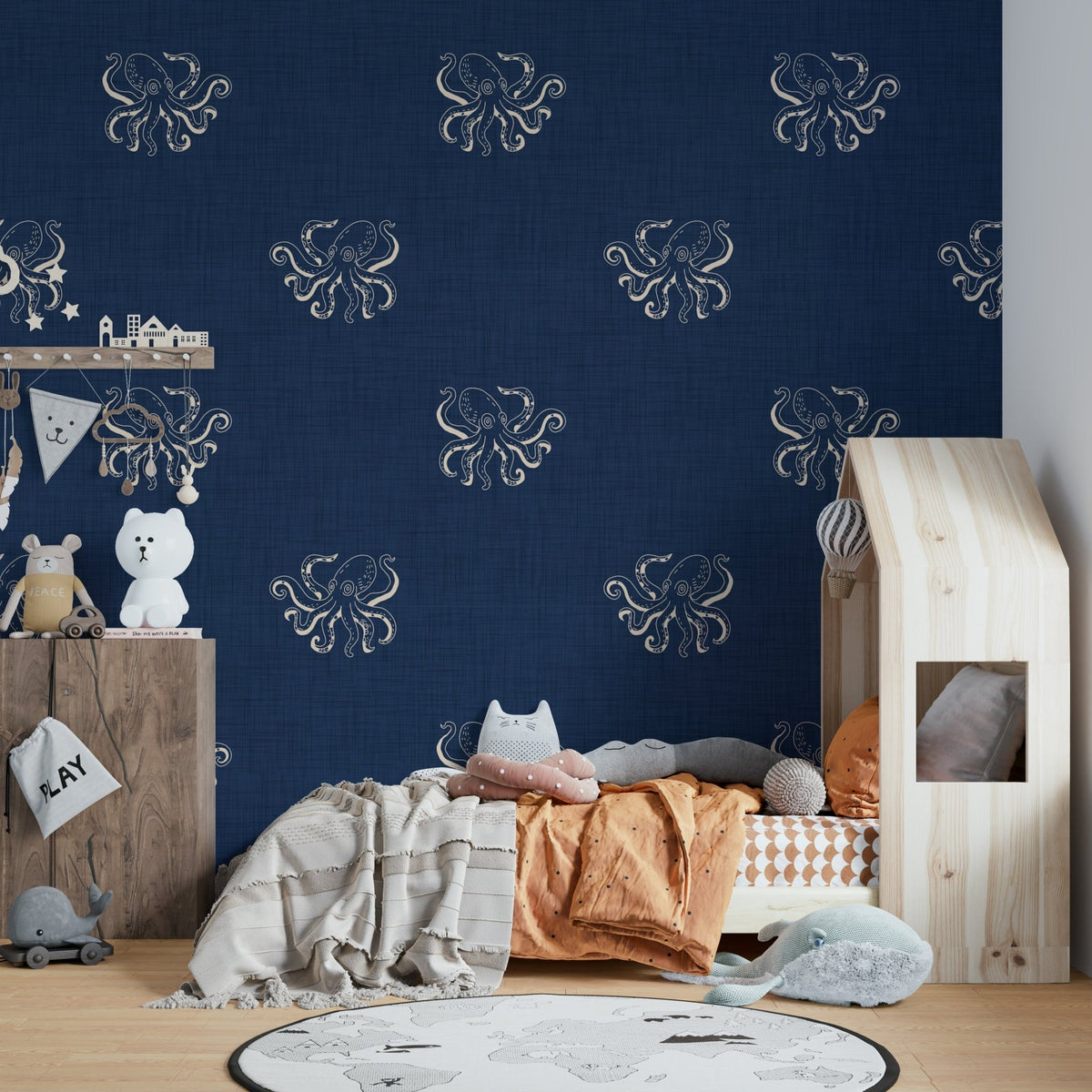 Detailed octopus illustration for walls, GD2417