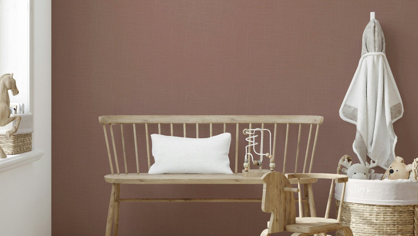 A wall mural featuring a textured, vintage canvas look.

