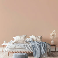 The mural extends across the entire wall, creating a clean backdrop.

